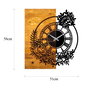 Wallity Wooden Clock 14 Nogal y Negro